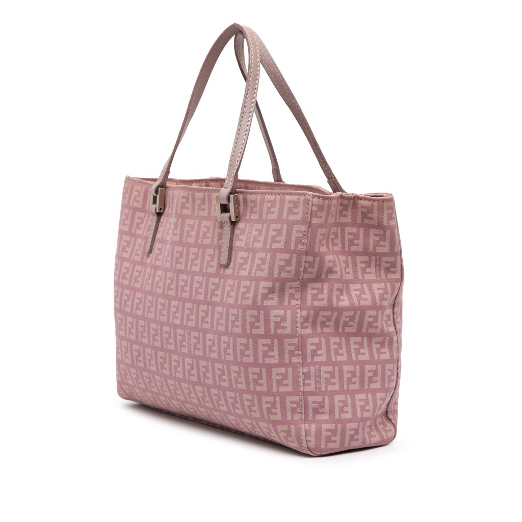 Fendi Zucchino Canvas Tote - Back view