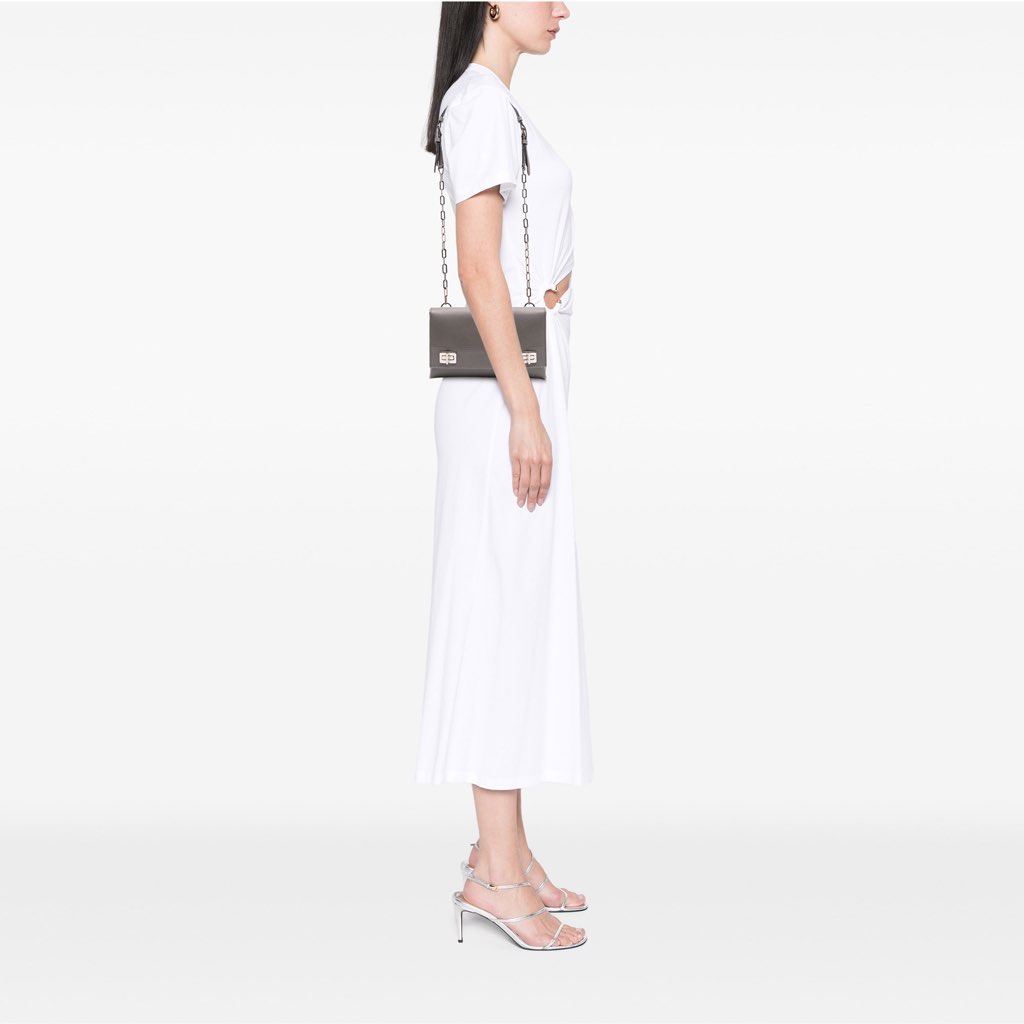 Prada Saffiano Cuir Twist Lock Chain Flap - Image 11