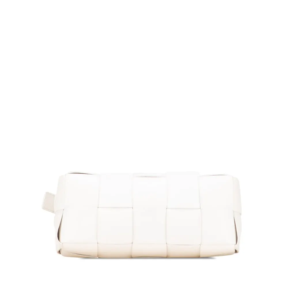 Bottega Veneta Small Lambskin Intrecciato Brick Cassette White Leather Very good - Inside View