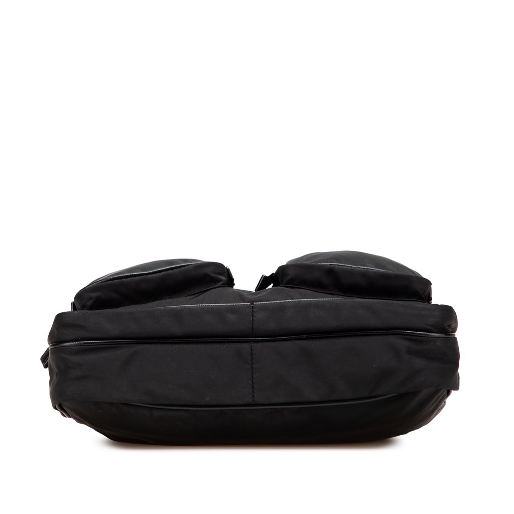 Prada Saffiano Trimmed Tessuto Zip Top Crossbody - 3