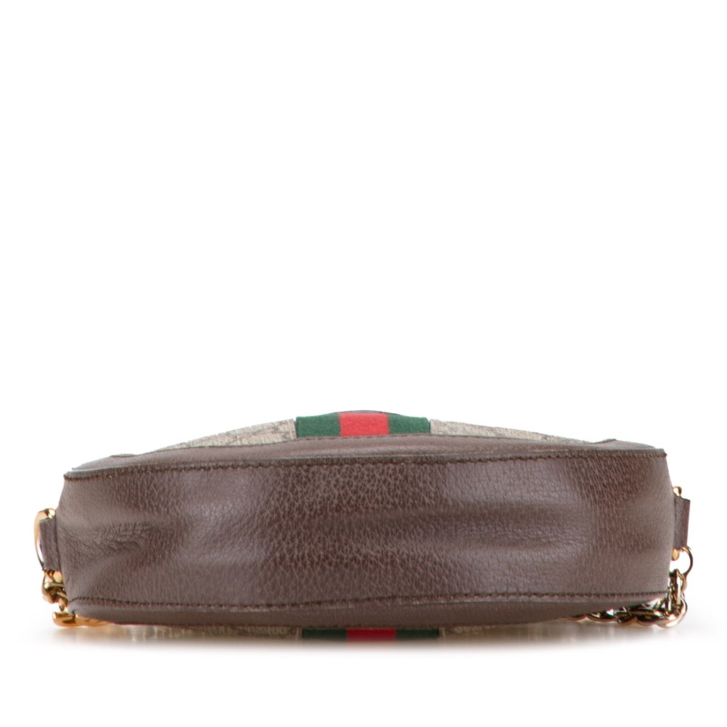 Gucci Mini GG Supreme Round Ophidia Crossbody - Image 6