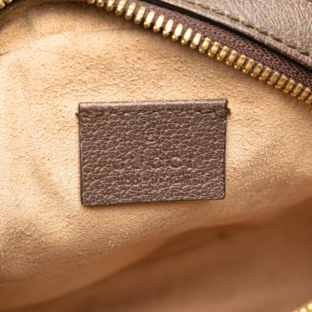 Gucci Mini GG Supreme Round Ophidia Crossbody - Side view