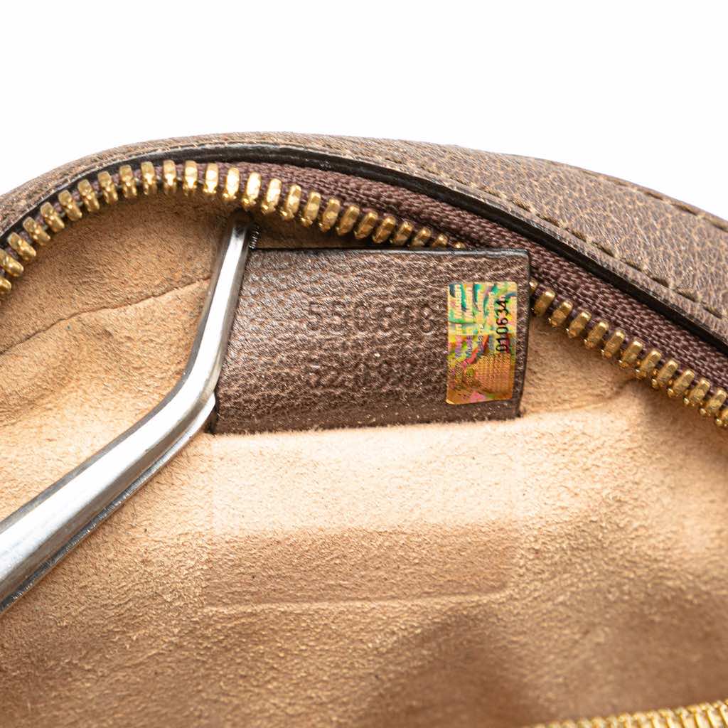 Gucci Mini GG Supreme Round Ophidia Crossbody - Detail 1