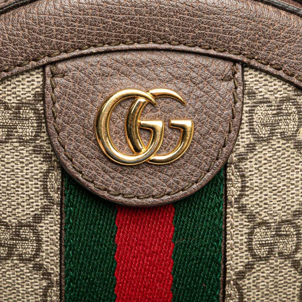 Gucci Mini GG Supreme Round Ophidia Crossbody - Detail 2