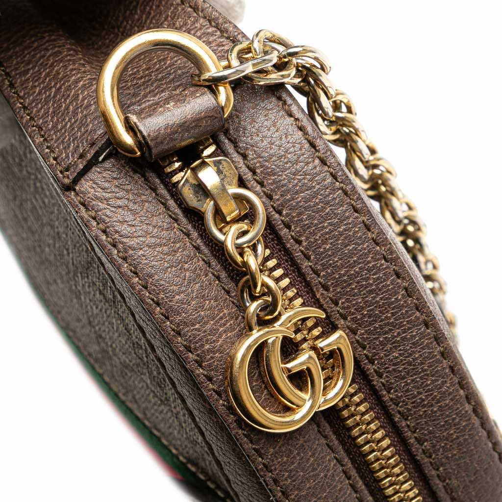 Gucci Mini GG Supreme Round Ophidia Crossbody - Image 10
