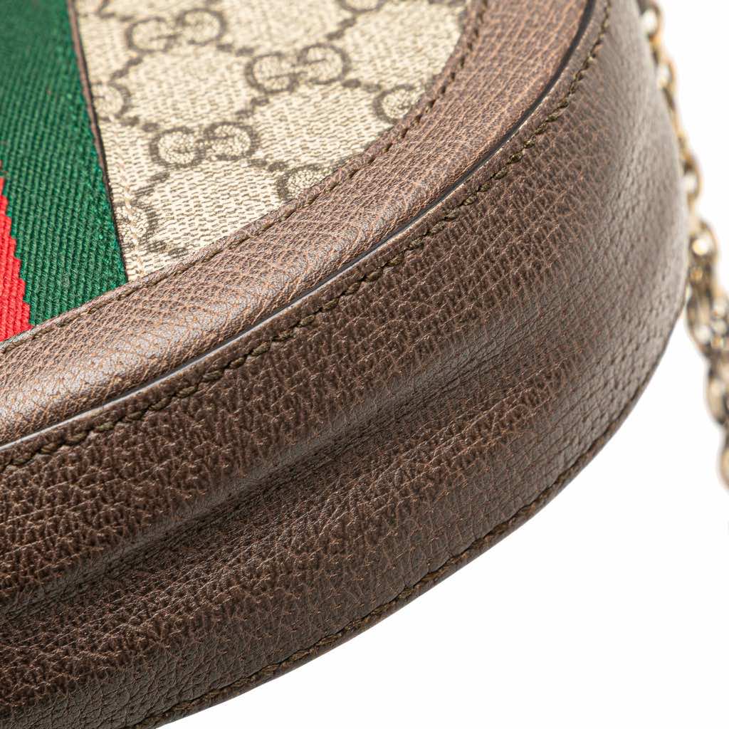 Gucci Mini GG Supreme Round Ophidia Crossbody - Image 11