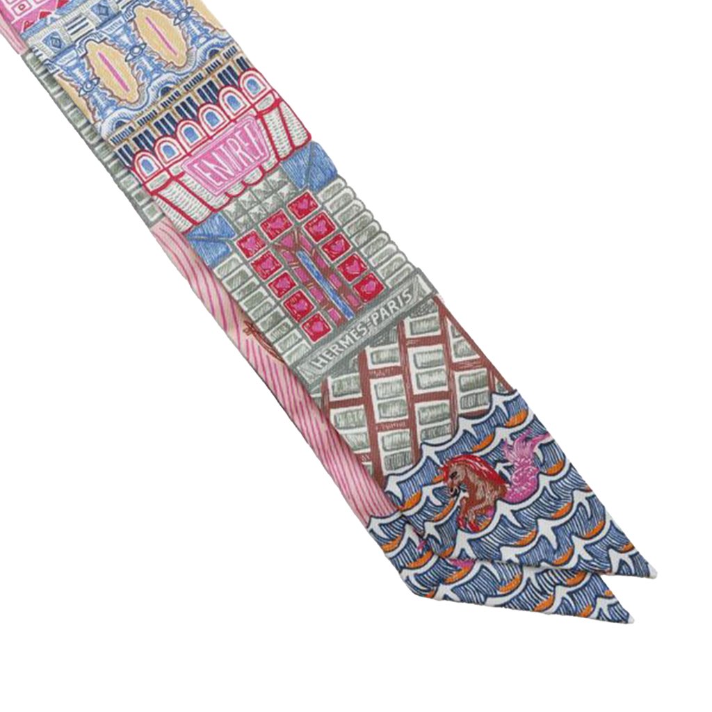 Hermès Super Silk Quest Silk Twilly Scarf - 5