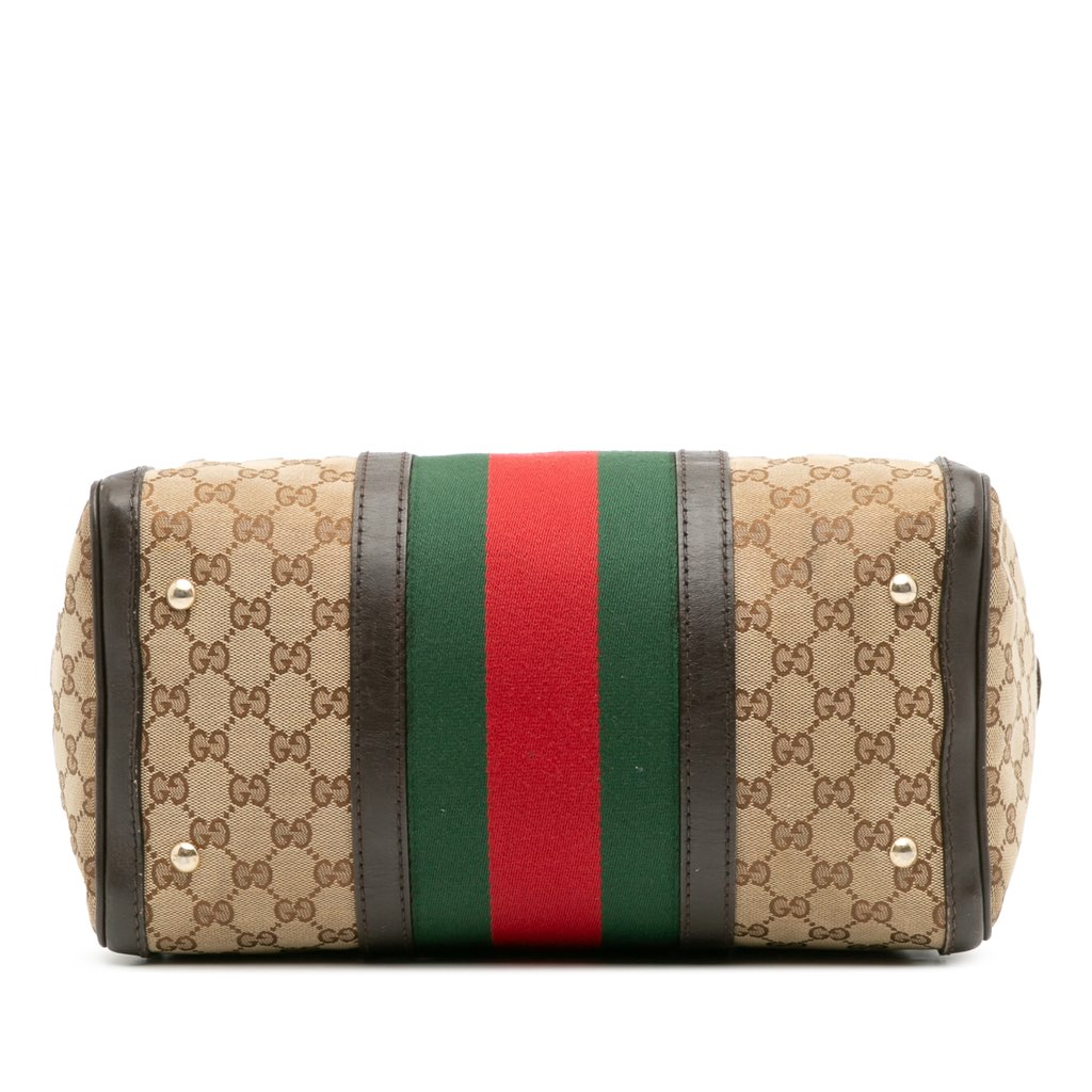 Gucci Medium GG Canvas Web Joy Boston Bag - 3