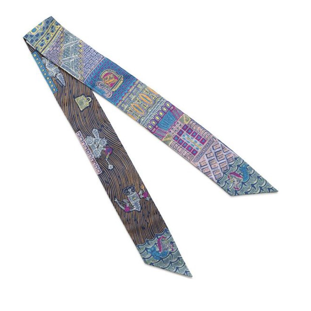 Hermès Super Silk Quest Silk Twilly Scarf - 2