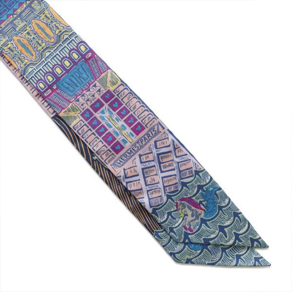 Hermès Super Silk Quest Silk Twilly Scarf - 5