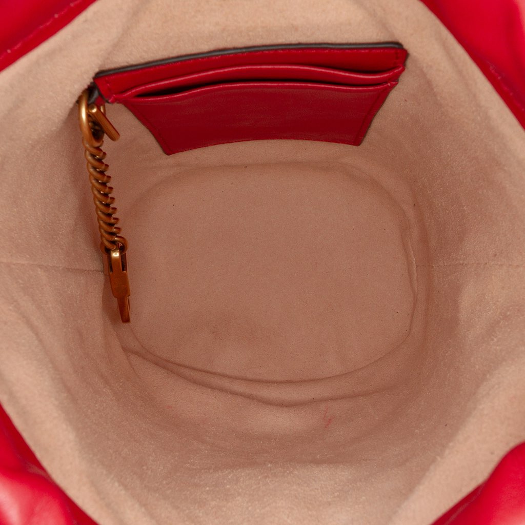 Gucci Small GG Marmont Matelasse Leather Bucket Bag - 4