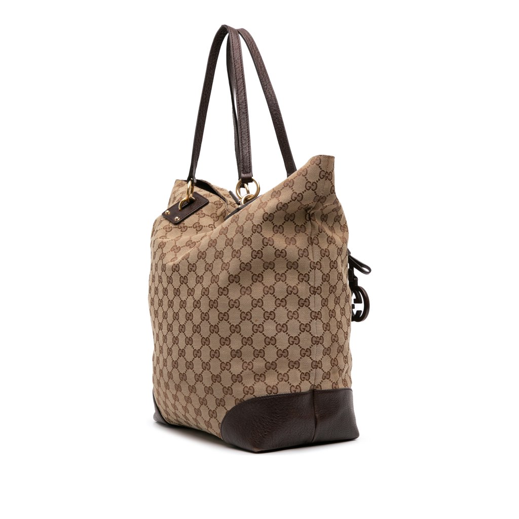 Gucci Large GG Canvas GG Charm Tote - 2