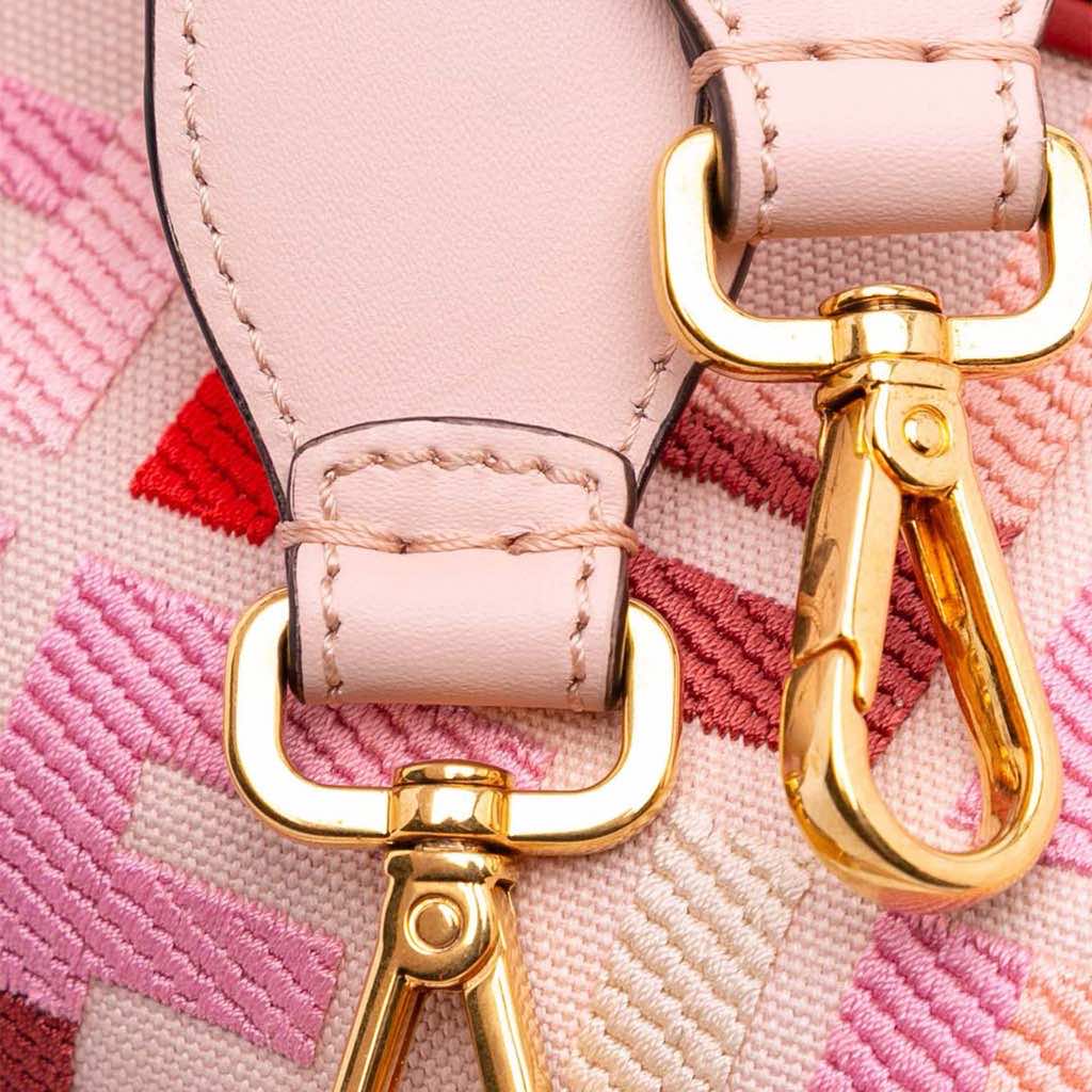 Fendi Zucca Embroidered Canvas Baguette Satchel - Detail 2