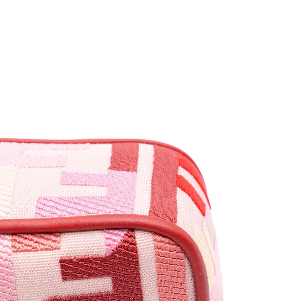 Fendi Zucca Embroidered Canvas Baguette Satchel - Image 11