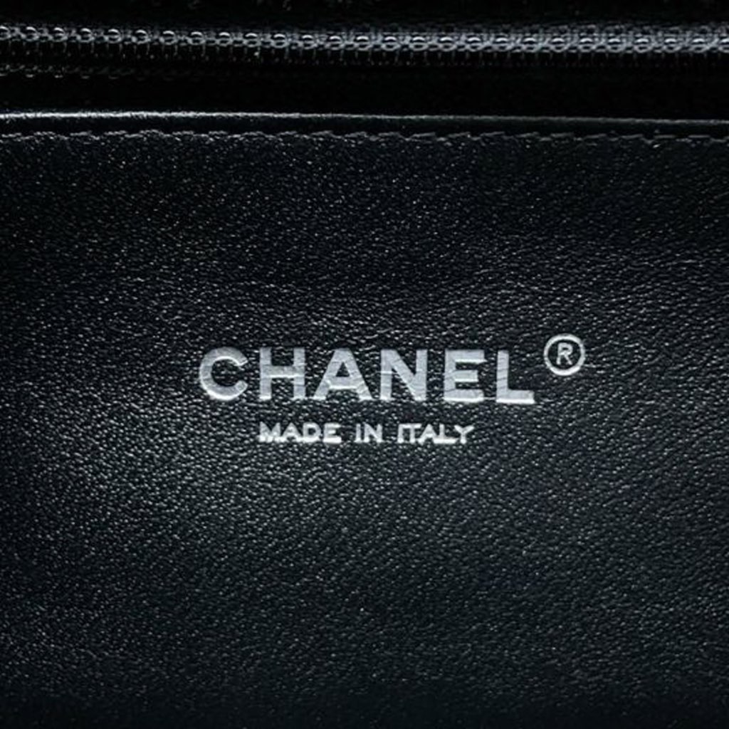 Chanel Medium Quilted Jersey and Tweed Chain Flap - Side view