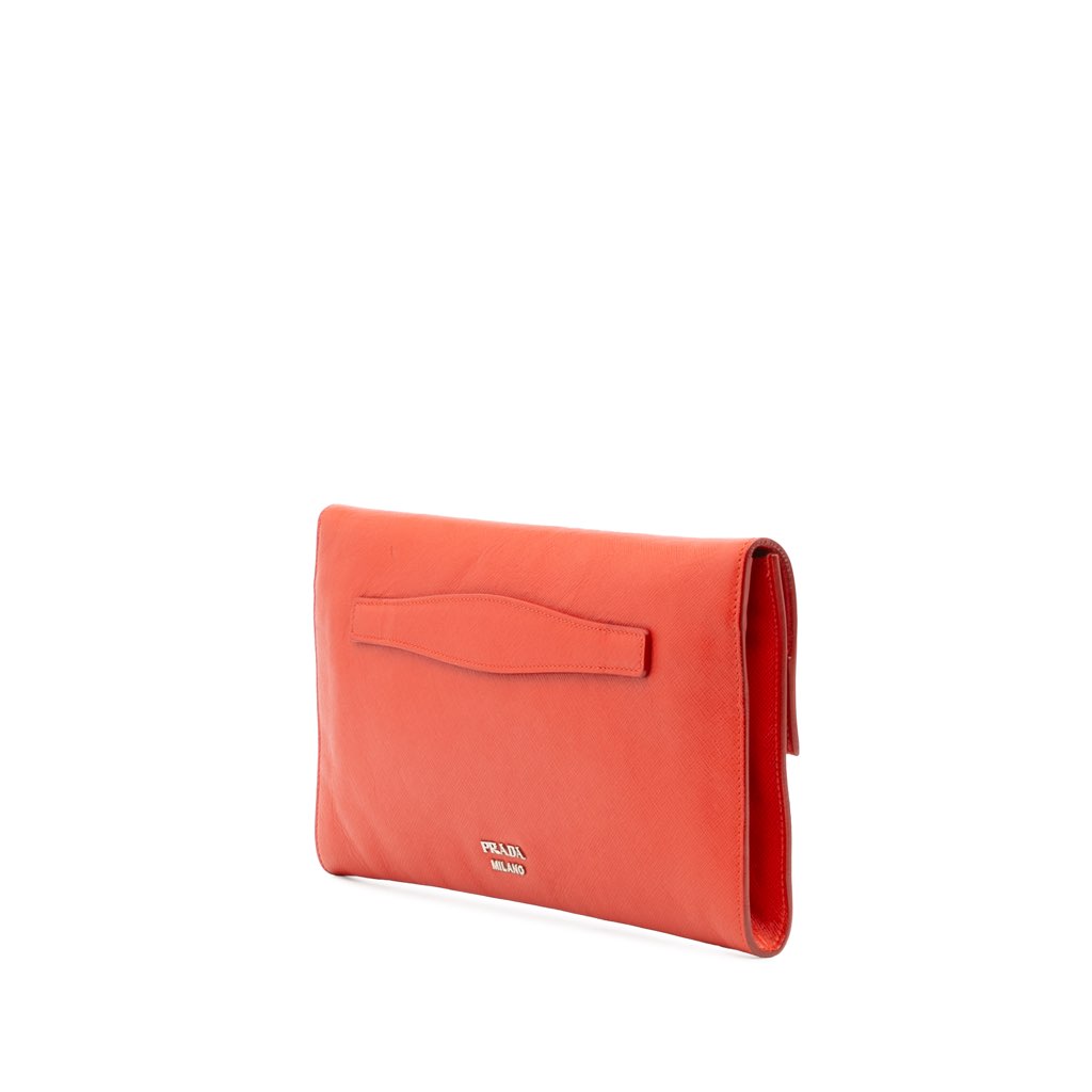 Prada Saffiano Flap Clutch - 2