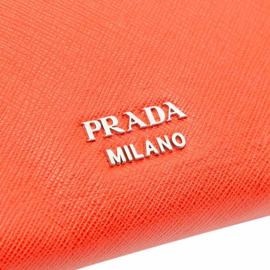 Prada Saffiano Flap Clutch - 5