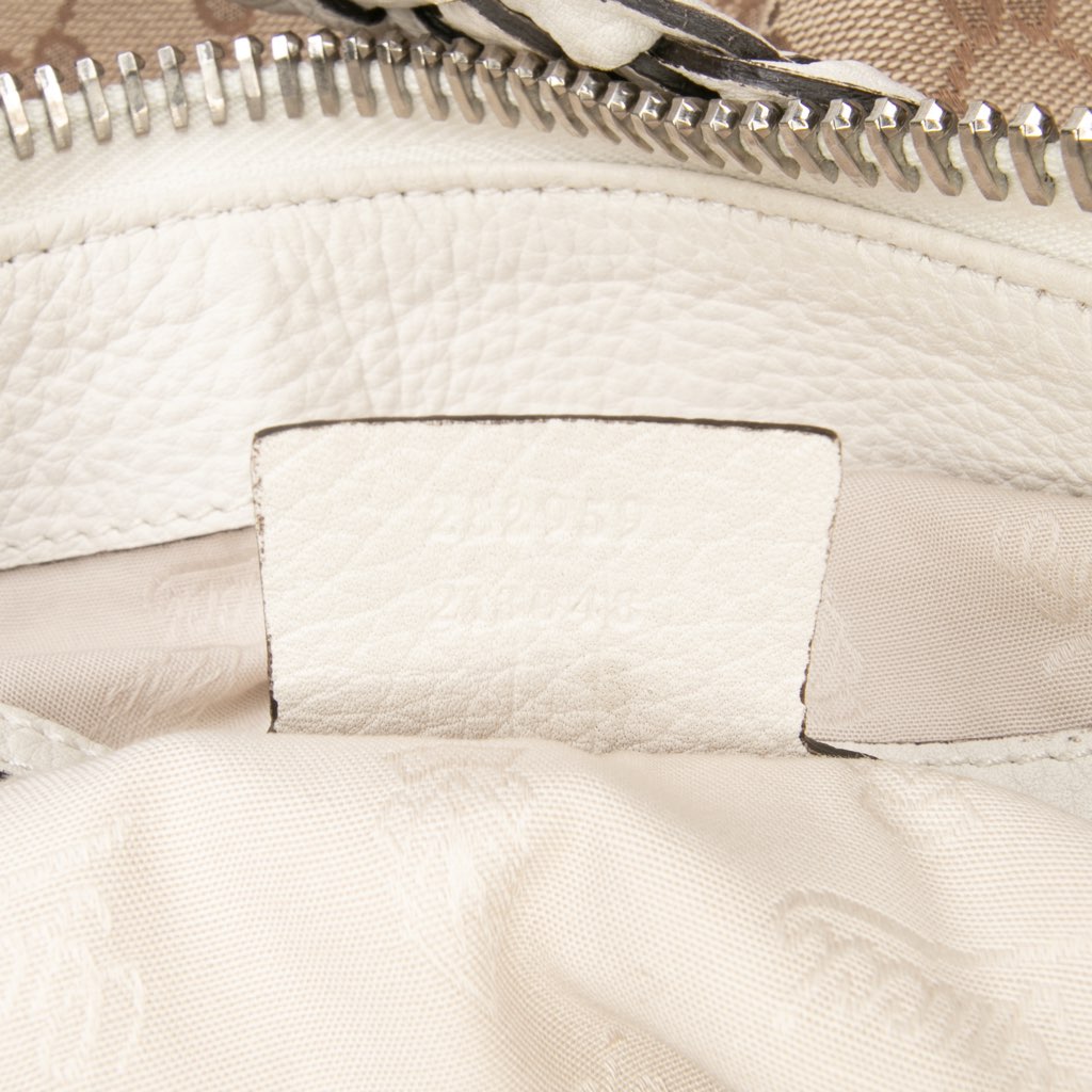 Gucci Medium GG Canvas Bamboo Bar Tote - Detail 1