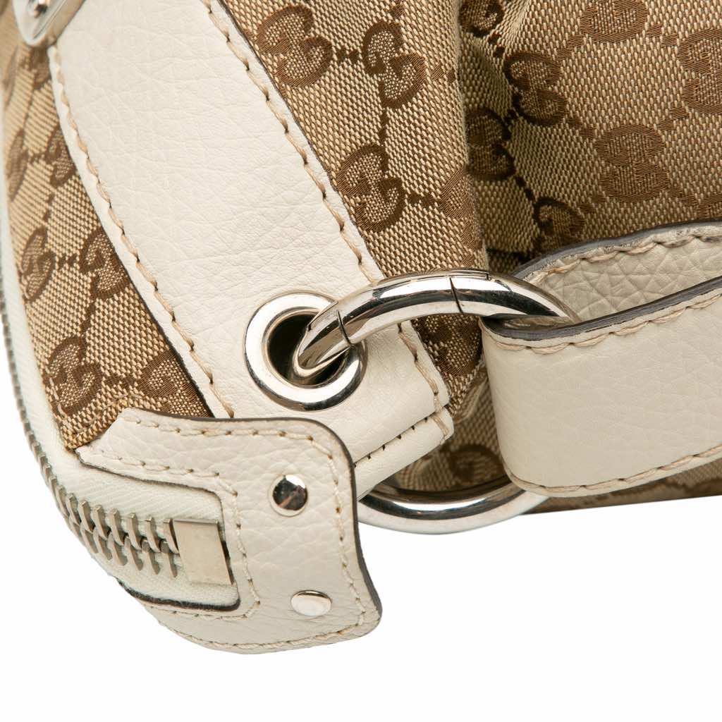 Gucci Medium GG Canvas Bamboo Bar Tote - Image 10