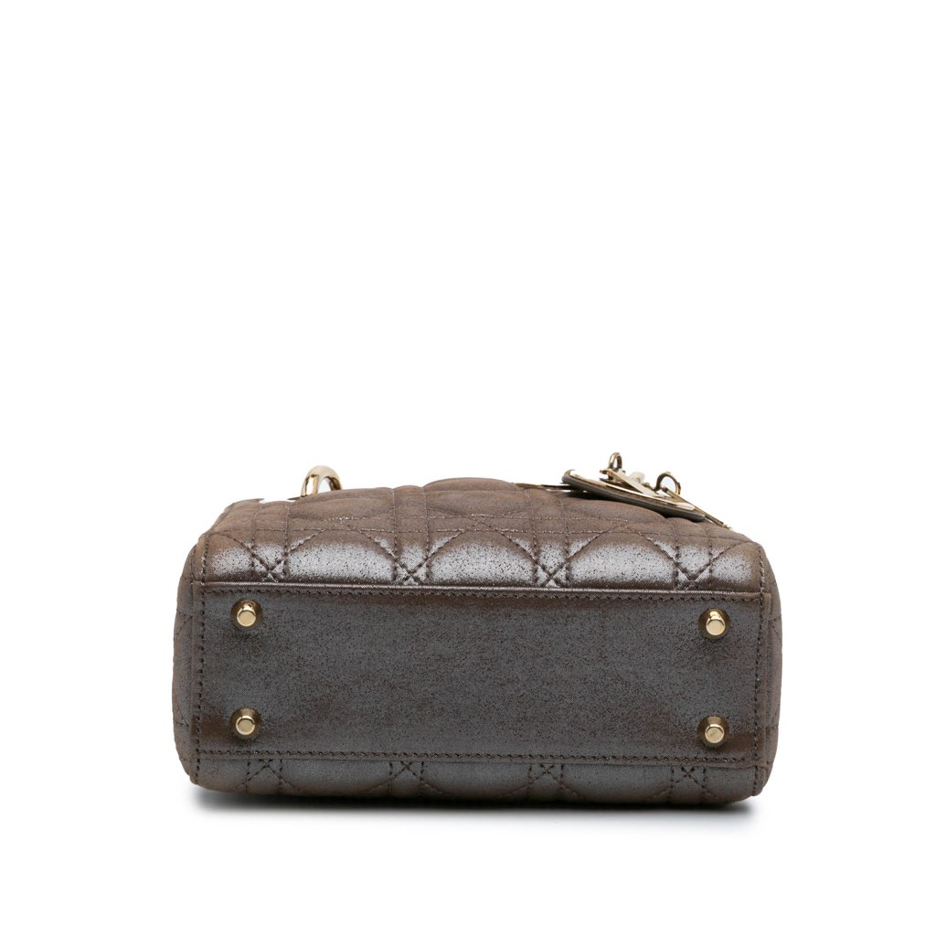 Dior Mini Iridescent Lambskin Cannage Lady Dior - 3