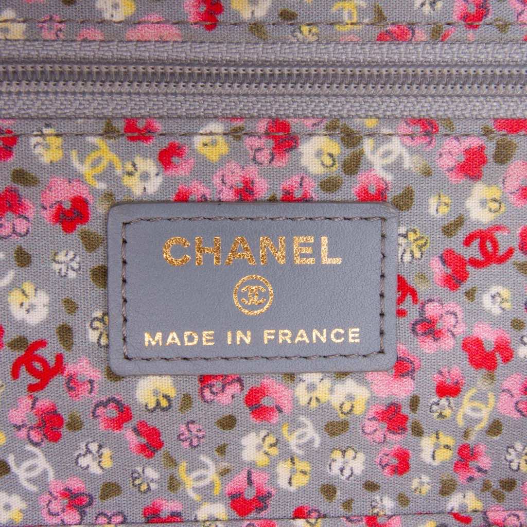 Chanel Quilted Canvas Coco Cuba Charms Wallet On Chain - Side view