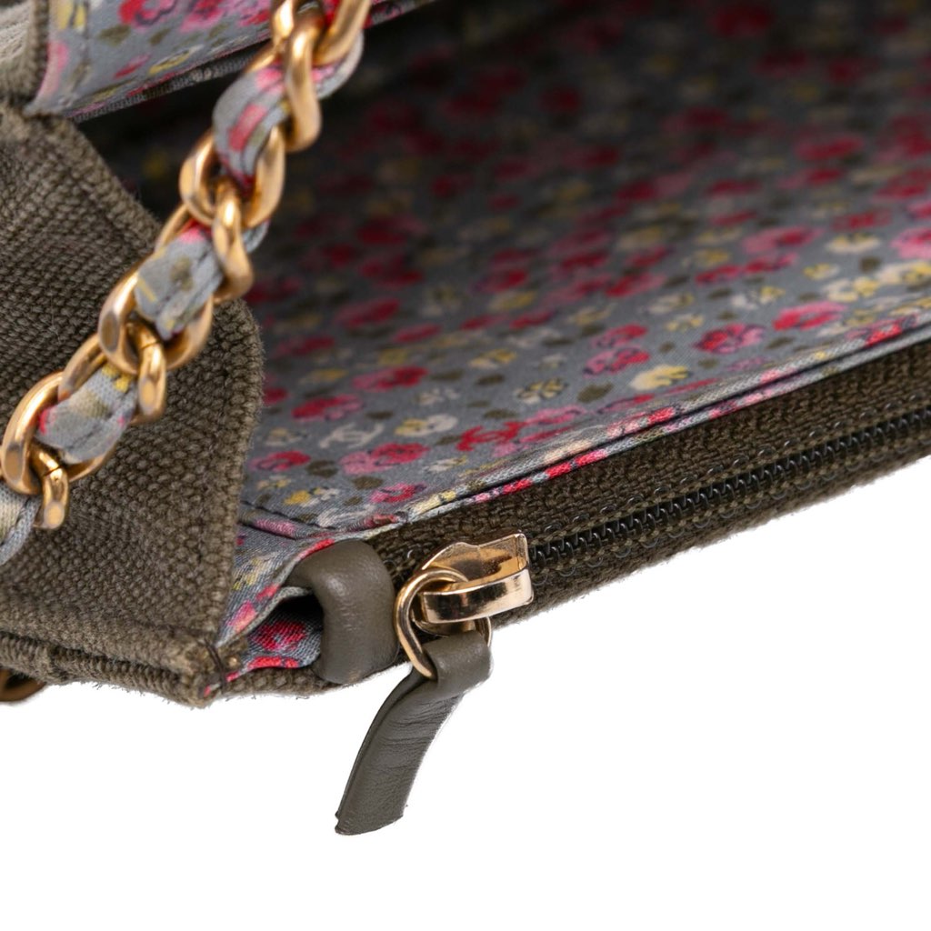 Chanel Quilted Canvas Coco Cuba Charms Wallet On Chain - Image 12