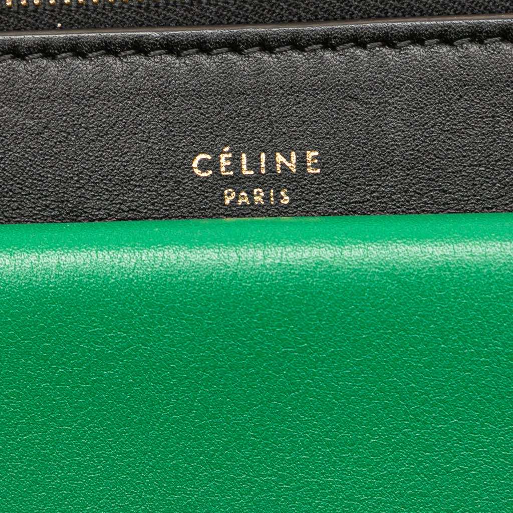 Celine Tricolor Leather Pocket Envelope Zip Crossbody - Side view
