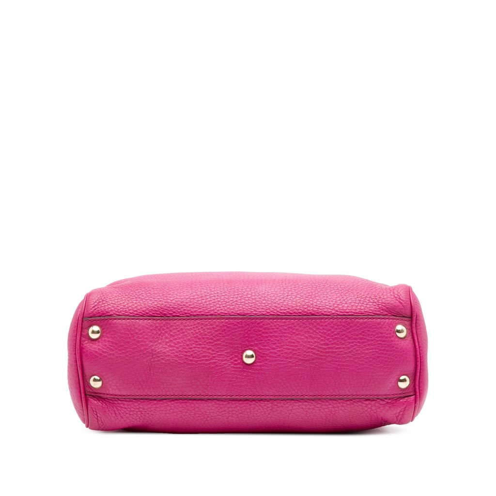 Gucci Small Calfskin Bamboo Shopper Satchel - Image 6