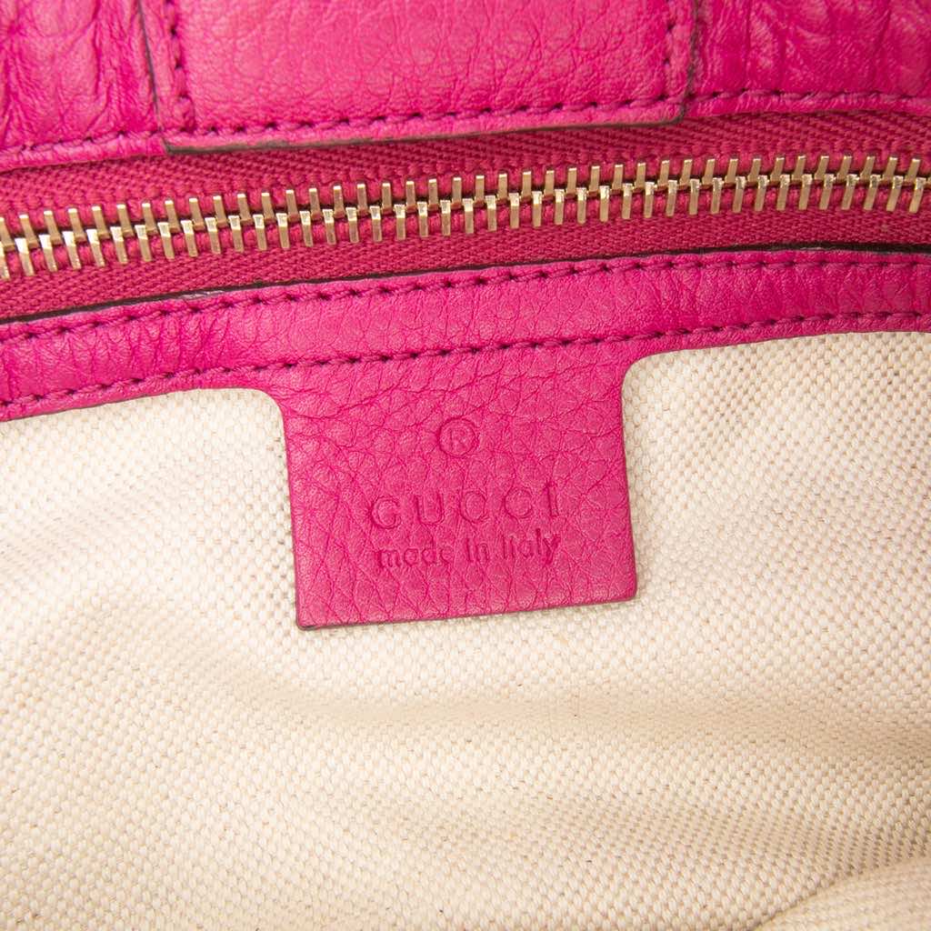 Gucci Small Calfskin Bamboo Shopper Satchel - Side view