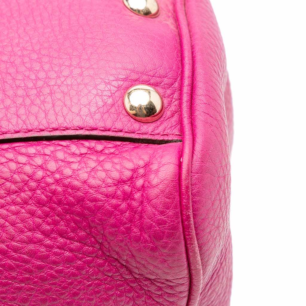 Gucci Small Calfskin Bamboo Shopper Satchel - Image 11