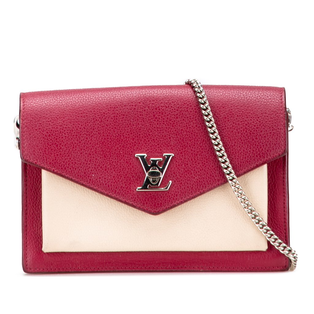 Louis Vuitton Bicolor Leather MyLockMe Chain Pochette