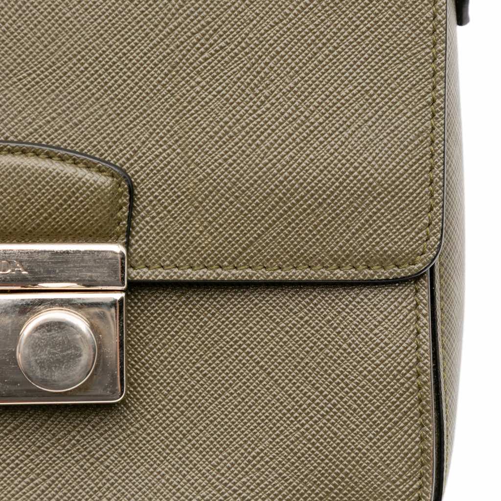 Prada Small Saffiano Lux Sound Satchel - Image 14
