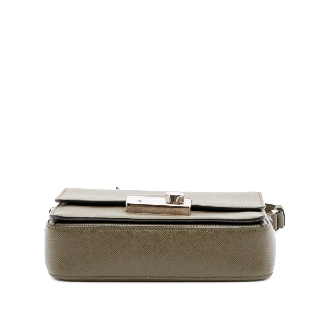 Prada Small Saffiano Lux Sound Satchel - Image 6