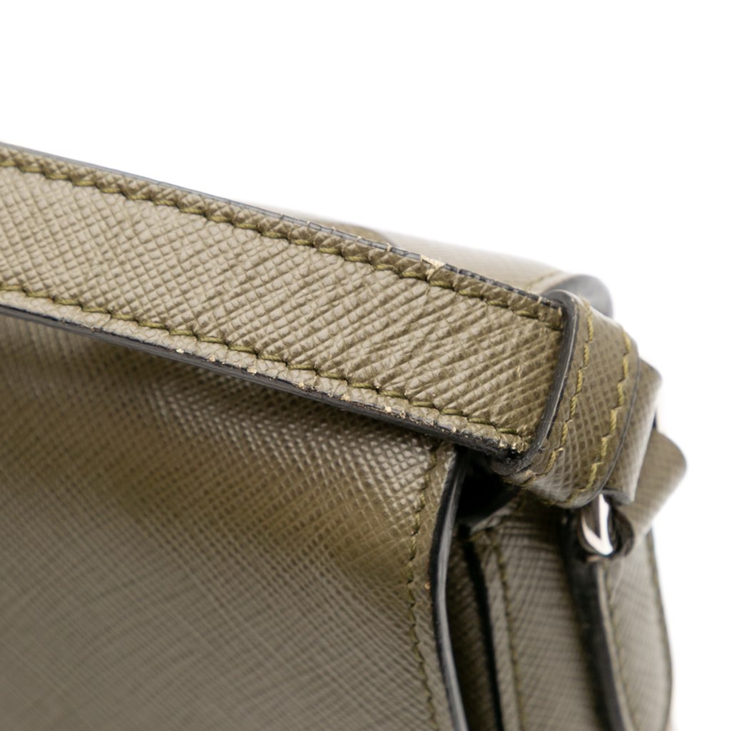 Prada Small Saffiano Lux Sound Satchel - Image 11