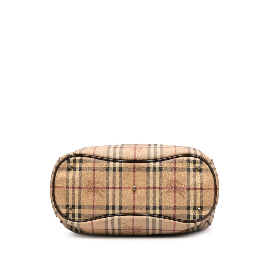 Burberry Haymarket Check Coated Canvas Walden Belted Hobo - Image 6
