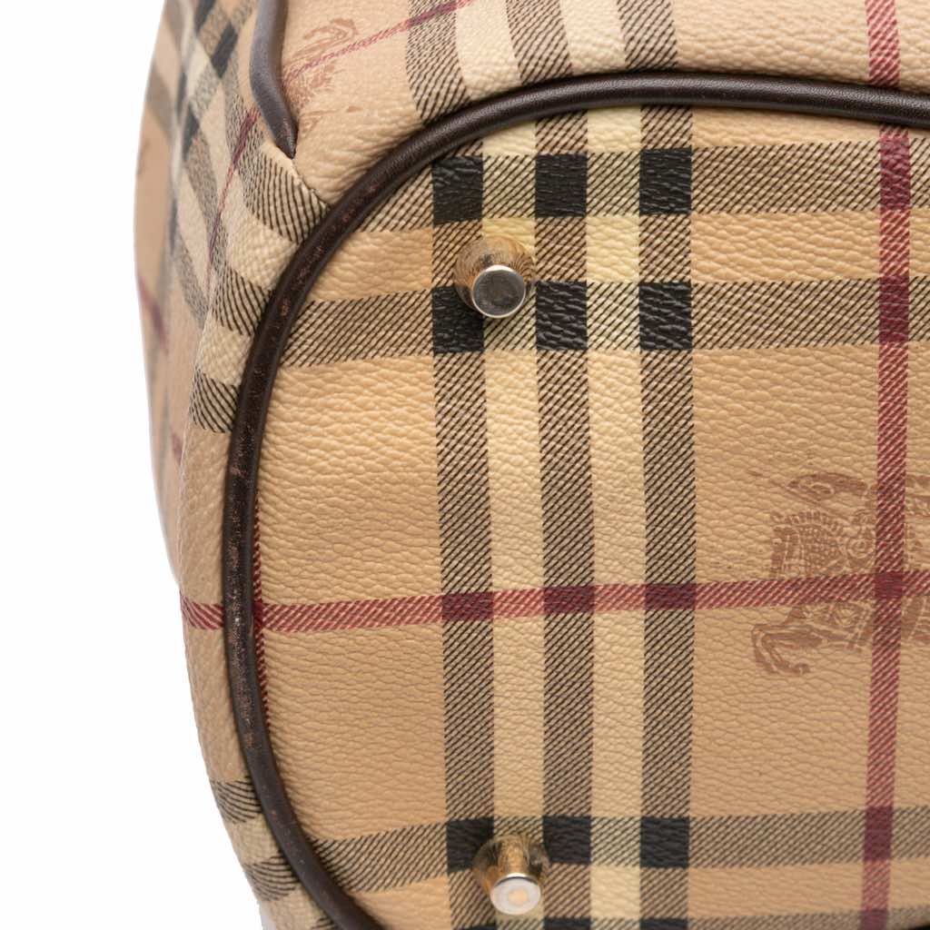 Burberry Haymarket Check Coated Canvas Walden Belted Hobo - Image 10
