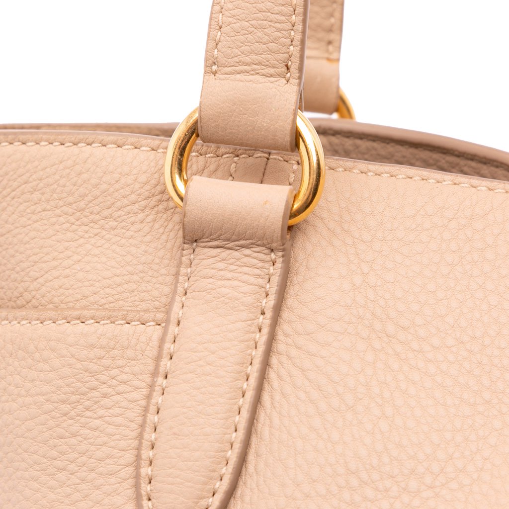 Prada Vitello Daino Double Pocket Tote - Image 13