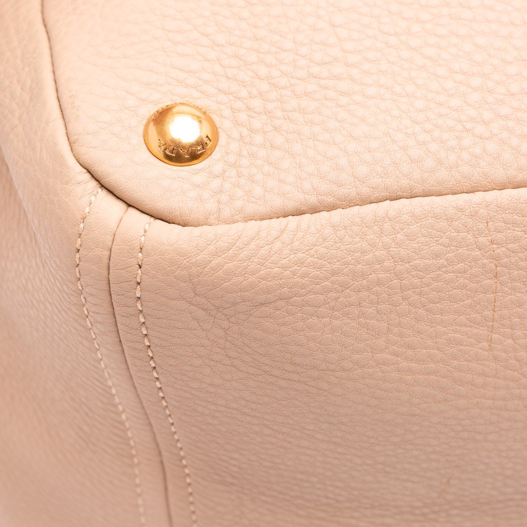 Prada Vitello Daino Double Pocket Tote - Image 11