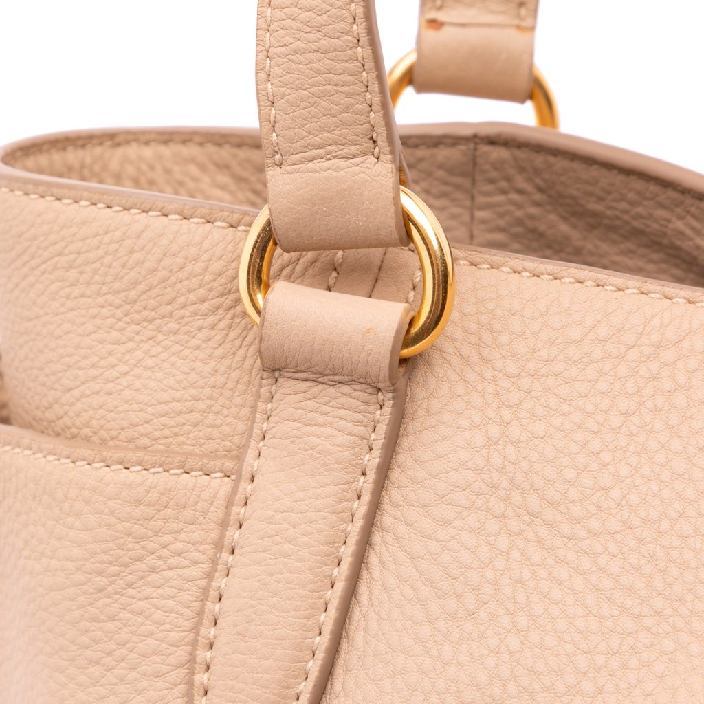 Prada Vitello Daino Double Pocket Tote - Image 12