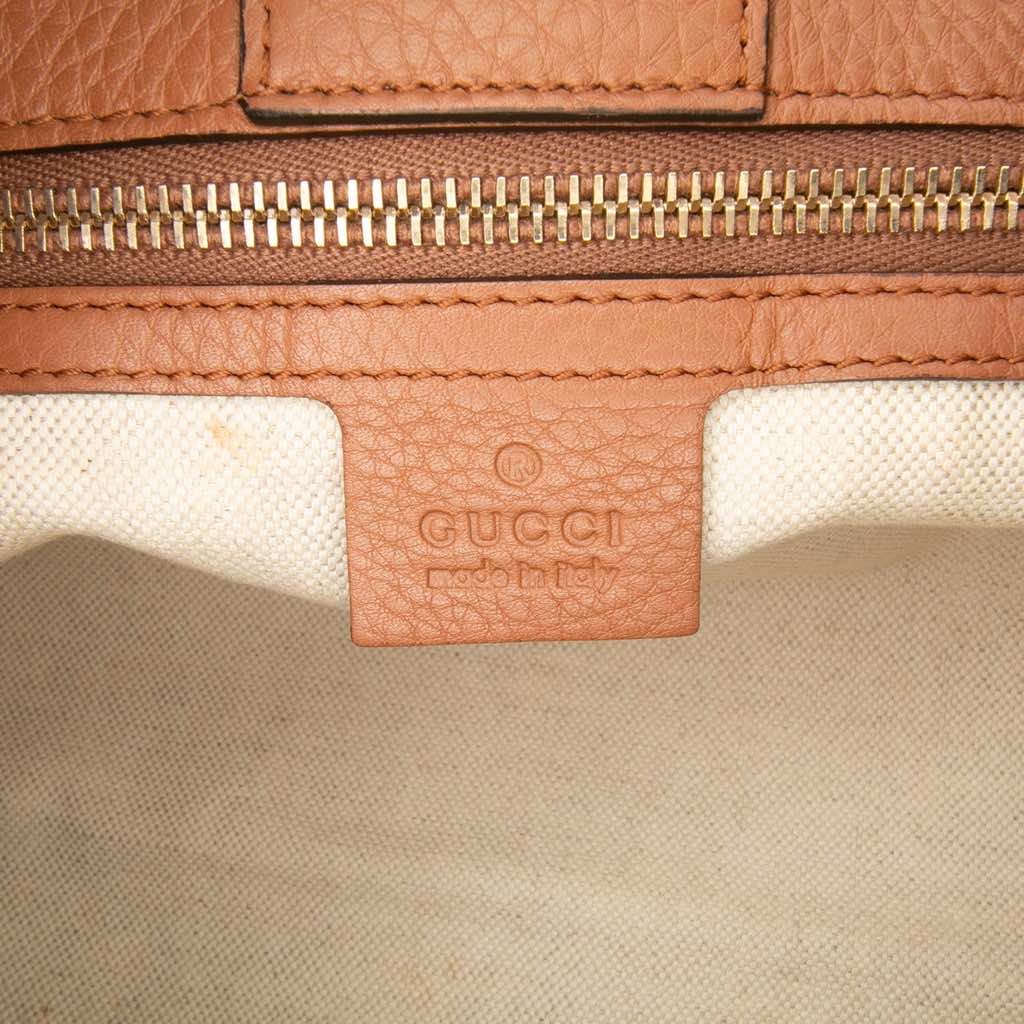 Gucci Medium Calfskin Bamboo Shopper Satchel - Side view