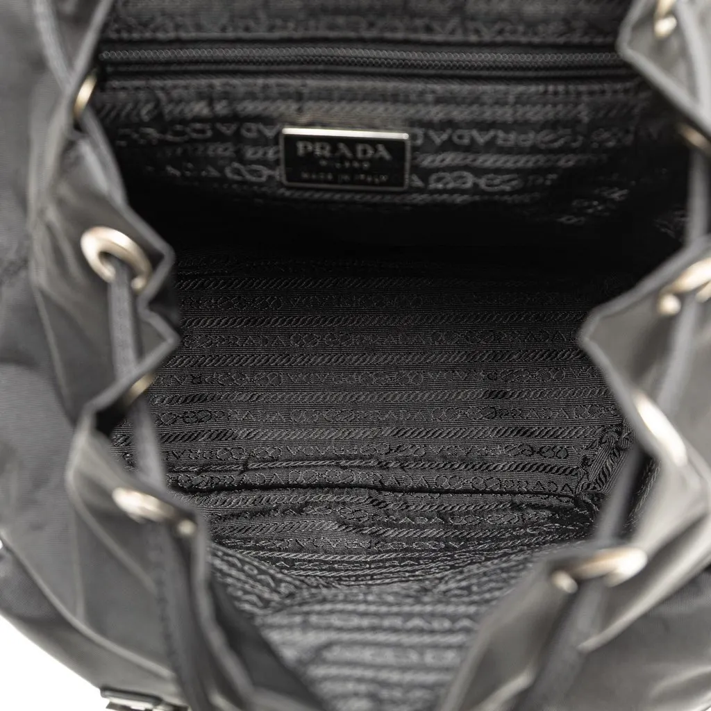 Prada Tessuto Backpack Black Good - Model View