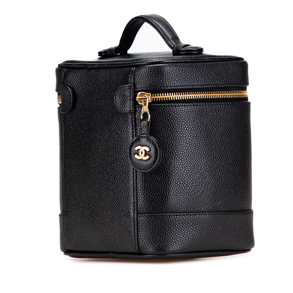 Chanel CC Caviar Vanity Case - Back view
