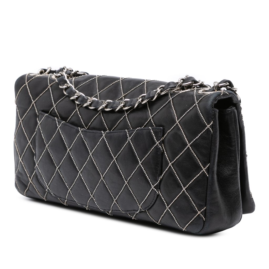 Chanel Quilted Lambskin Studded Metal Beauty Flap - 2