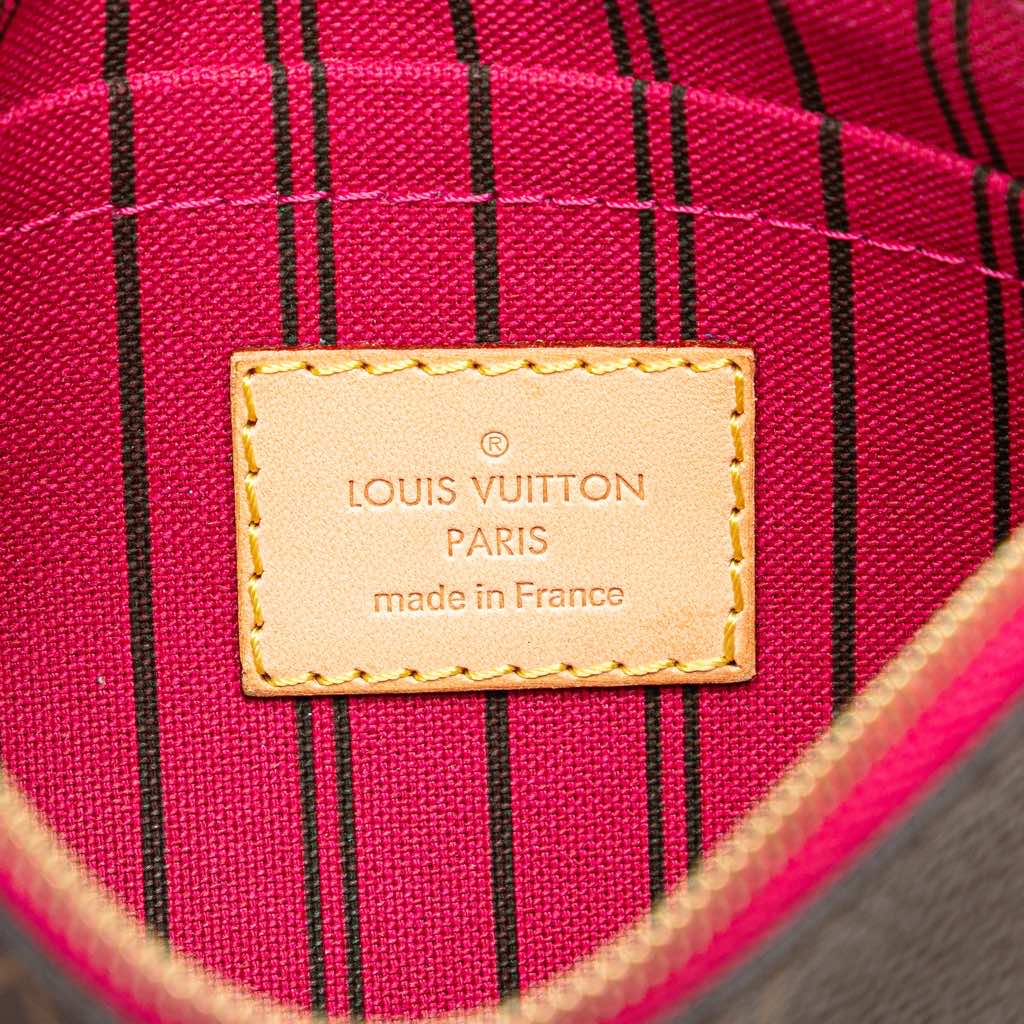 Louis Vuitton Monogram Neverfull Pouch - Side view
