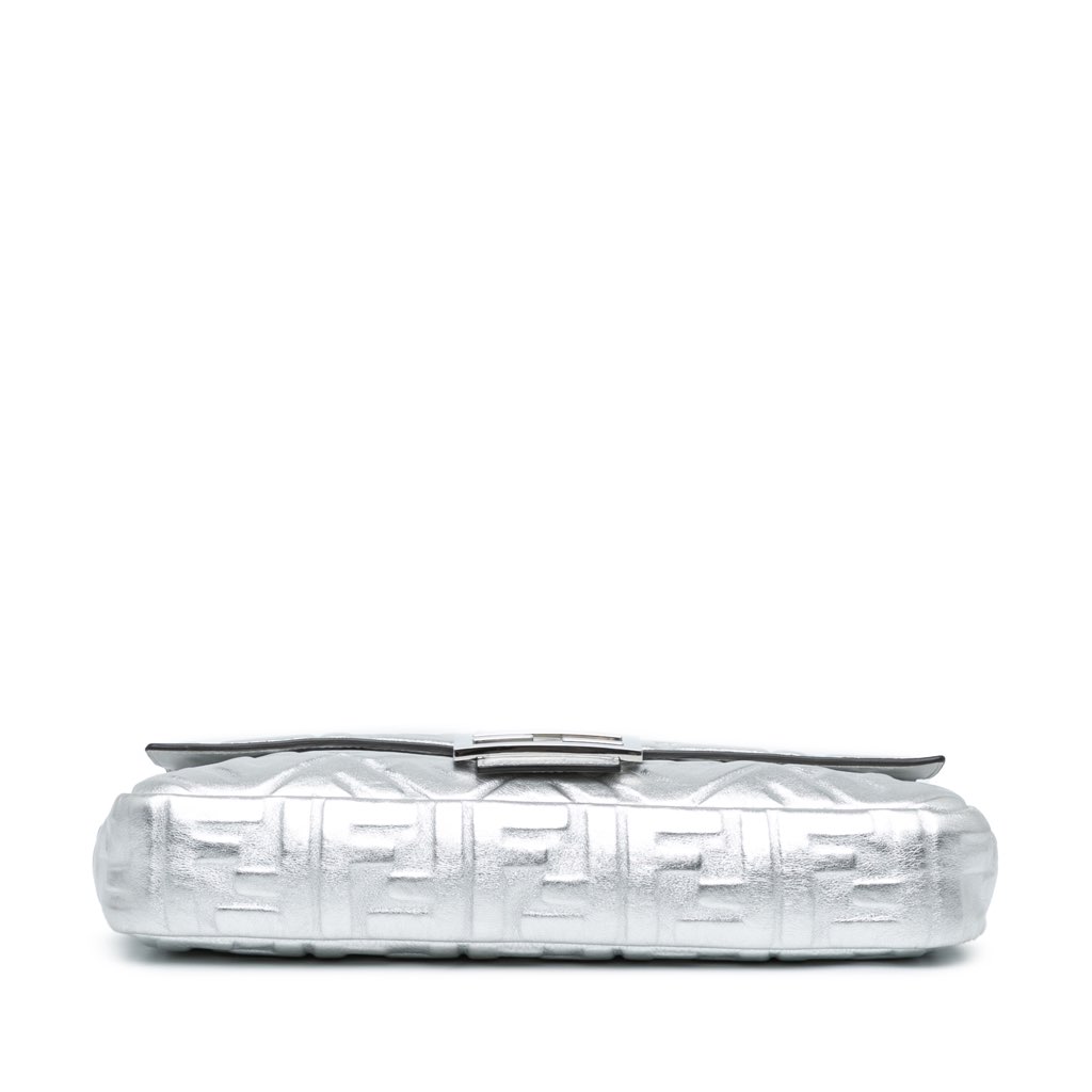 Fendi Large Zucca Embossed Baguette Satchel - 3