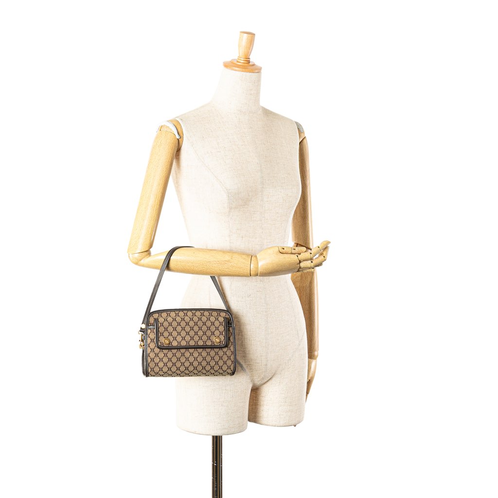 Celine Macadam Canvas Triomphe Handbag - Image 13