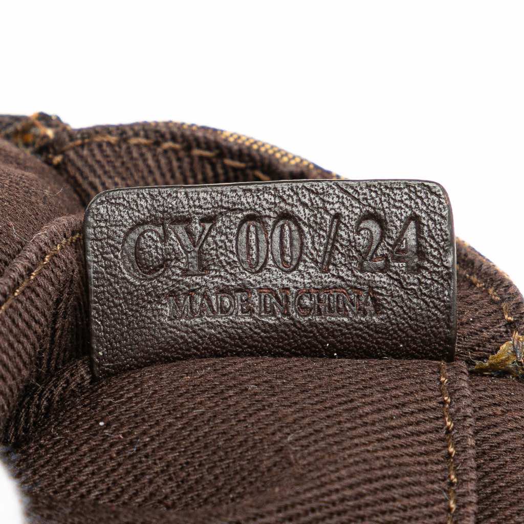 Celine Macadam Canvas Triomphe Handbag - Side view