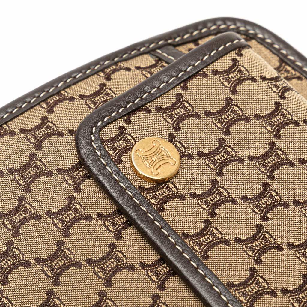 Celine Macadam Canvas Triomphe Handbag - Image 10