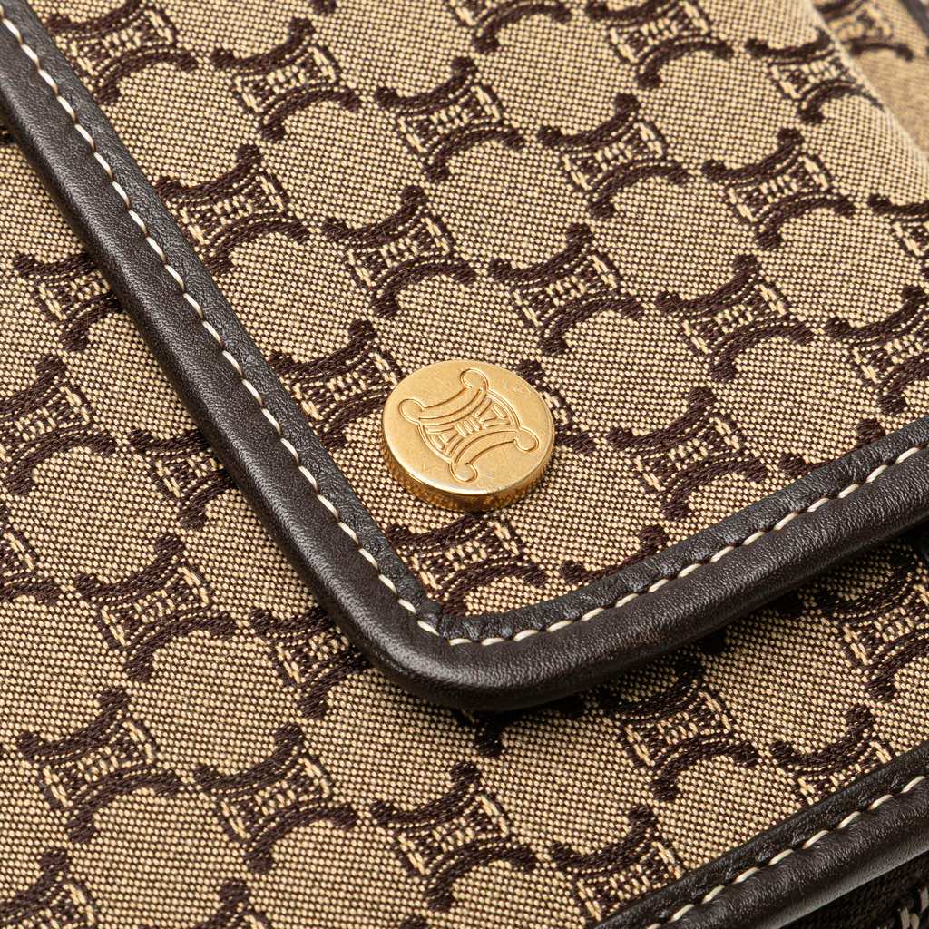 Celine Macadam Canvas Triomphe Handbag - Image 11