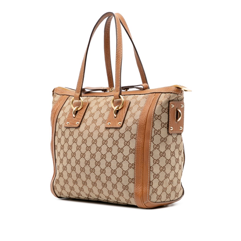 Gucci Medium GG Canvas Charm Satchel - 2